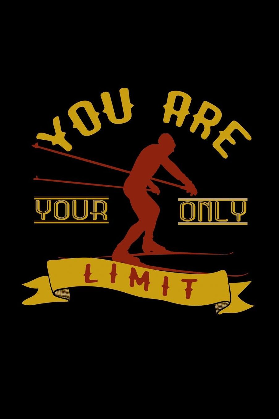 You are your only limit: Notebook Journal Diary 110 Lined pages