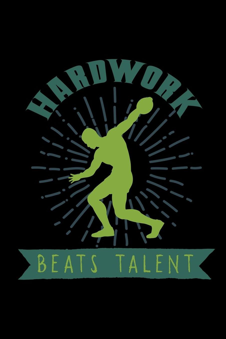 Hardwork beats talent: Notebook Journal Diary 110 Lined pages