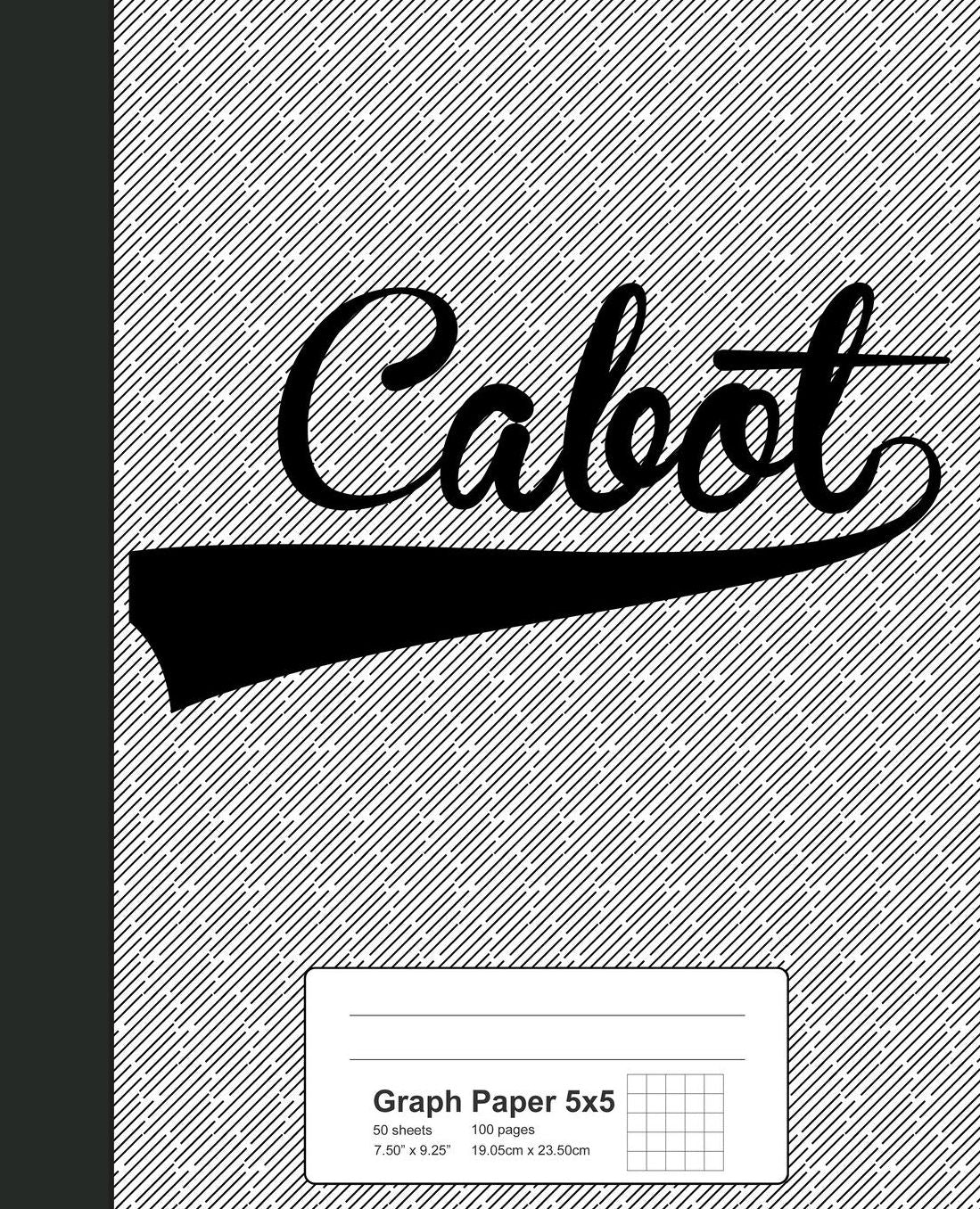 Graph Paper 5x5: CABOT Notebook