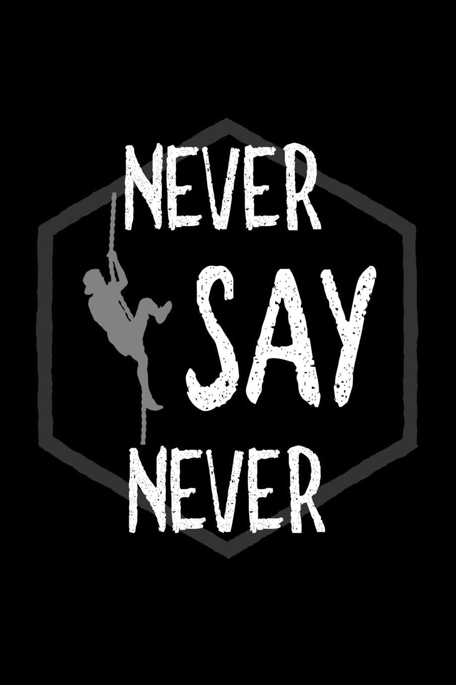 Never say never: Notebook Journal Diary 110 Lined pages