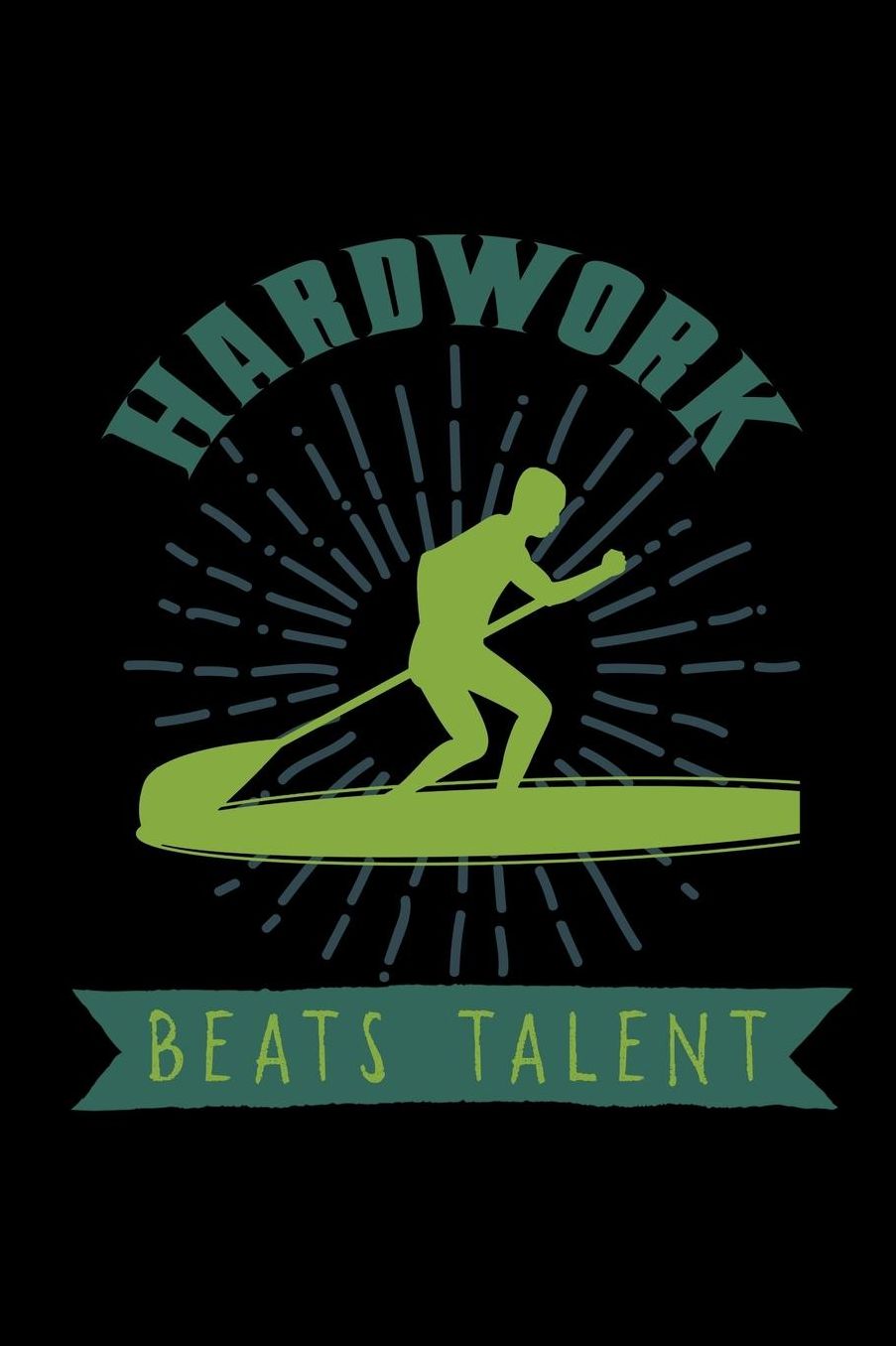 Hardwork beats talent: Notebook Journal Diary 110 Lined pages