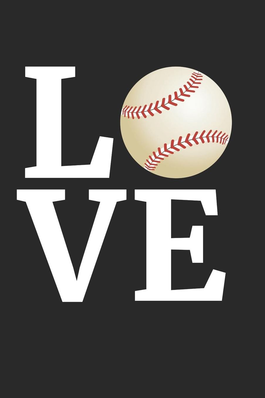 Baseball Notebook - I Love Baseball - Baseball Gift for Baseball Player - Baseball Journal: Medium College-Ruled Journey Diary, 110 page, Lined, 6x9 (15.2 x 22.9 cm)