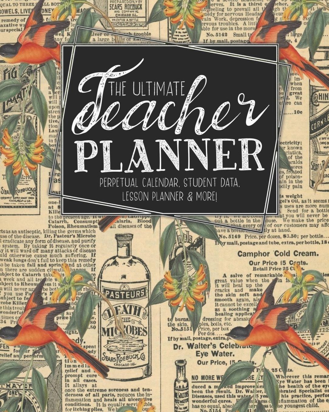 The Ultimate Teacher Planner Perpetual Calendar, Student Data, Lesson Planner & More: Birds Bird Ephemera School Education Academic Planner Teacher Record Book Class Student Records Checklist Progress Report Action Plan Organizer Gift Floral