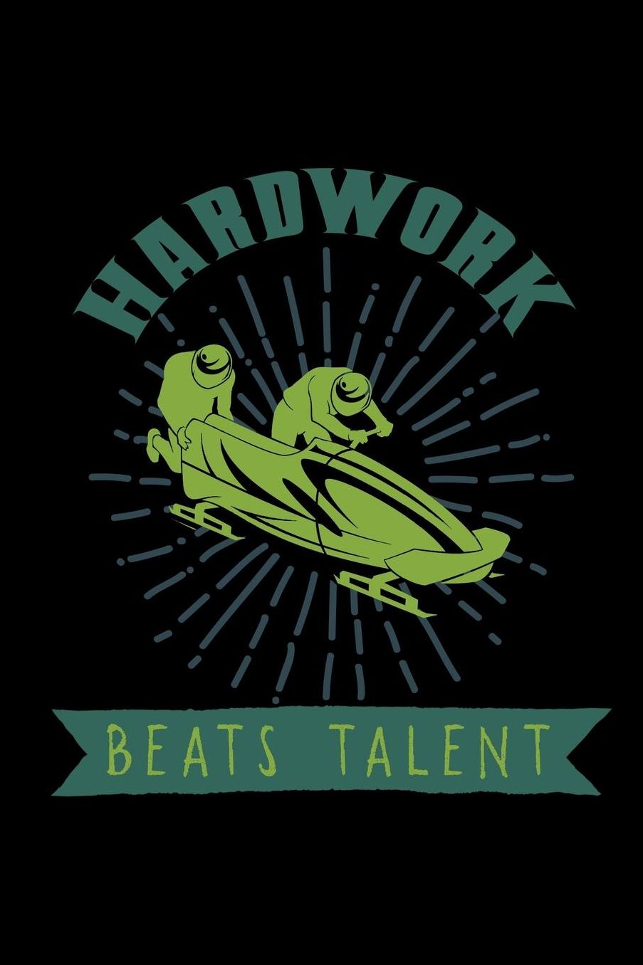 Hardwork beats talent: Notebook Journal Diary 110 Lined pages