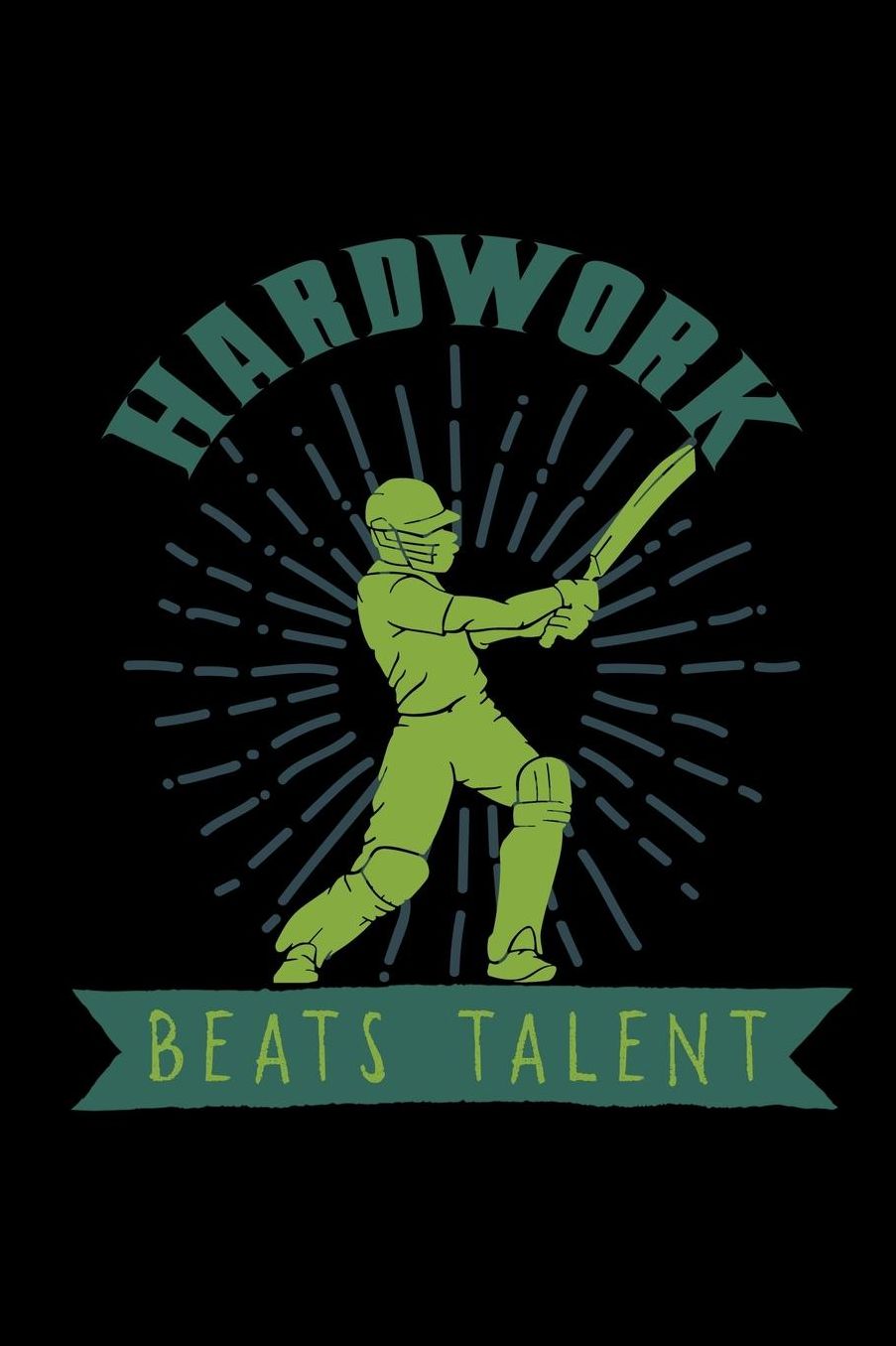 Hardwork beats talent: Notebook Journal Diary 110 Lined pages