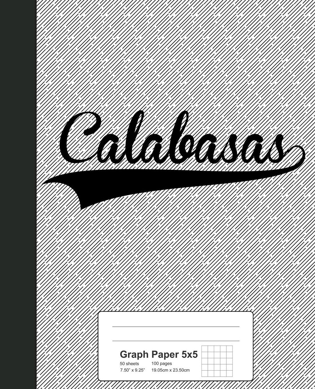 Graph Paper 5x5: CALABASAS Notebook