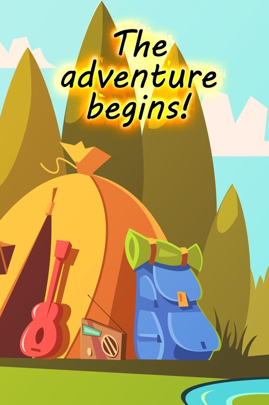 The adventure begins!: A travel and camping logbook for children * With lots of space for your own impressions * So camping is fun!