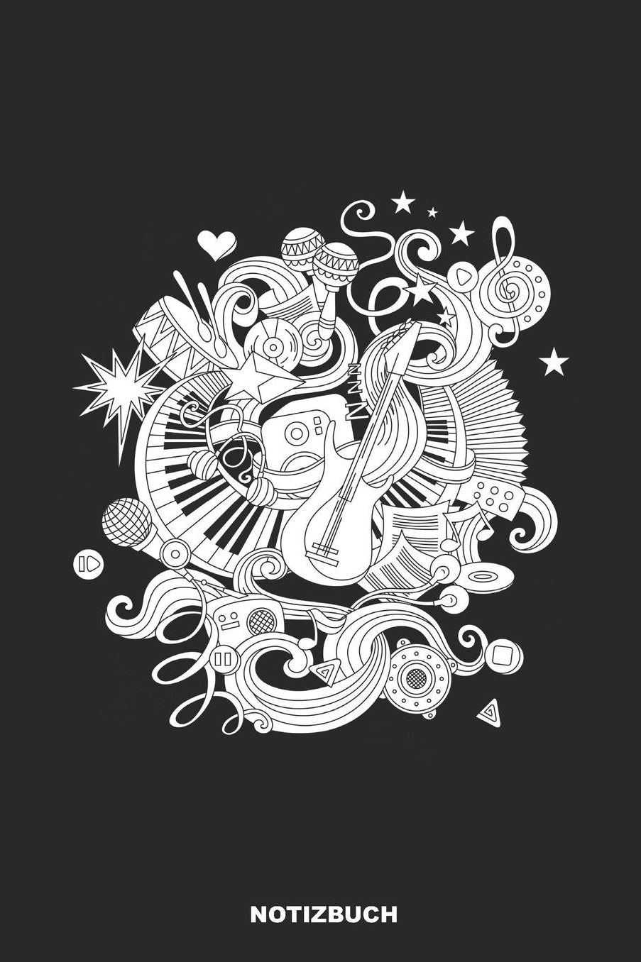 Notizbuch: Punktiertes Gitarre Notizbuch oder Gitarren Notizheft Gepunktet - Musik Journal fï¿½r Mï¿½nner und Frauen punktiert