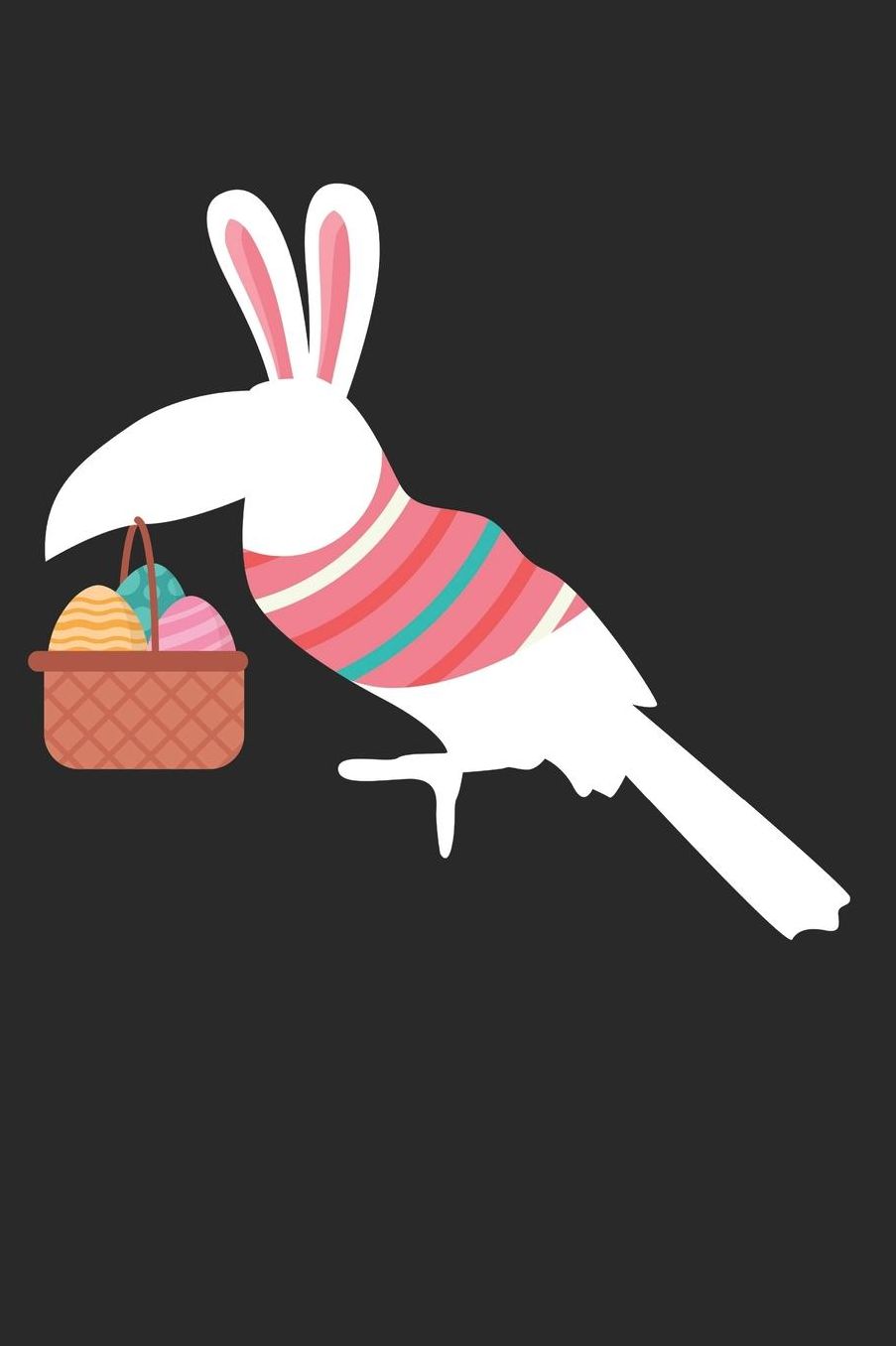 Easter Notebook - Easter Parrot Journal - Easter Gift for Animal Lover - Parrot Diary: Medium College-Ruled Journey Diary, 110 page, Lined, 6x9 (15.2 x 22.9 cm)