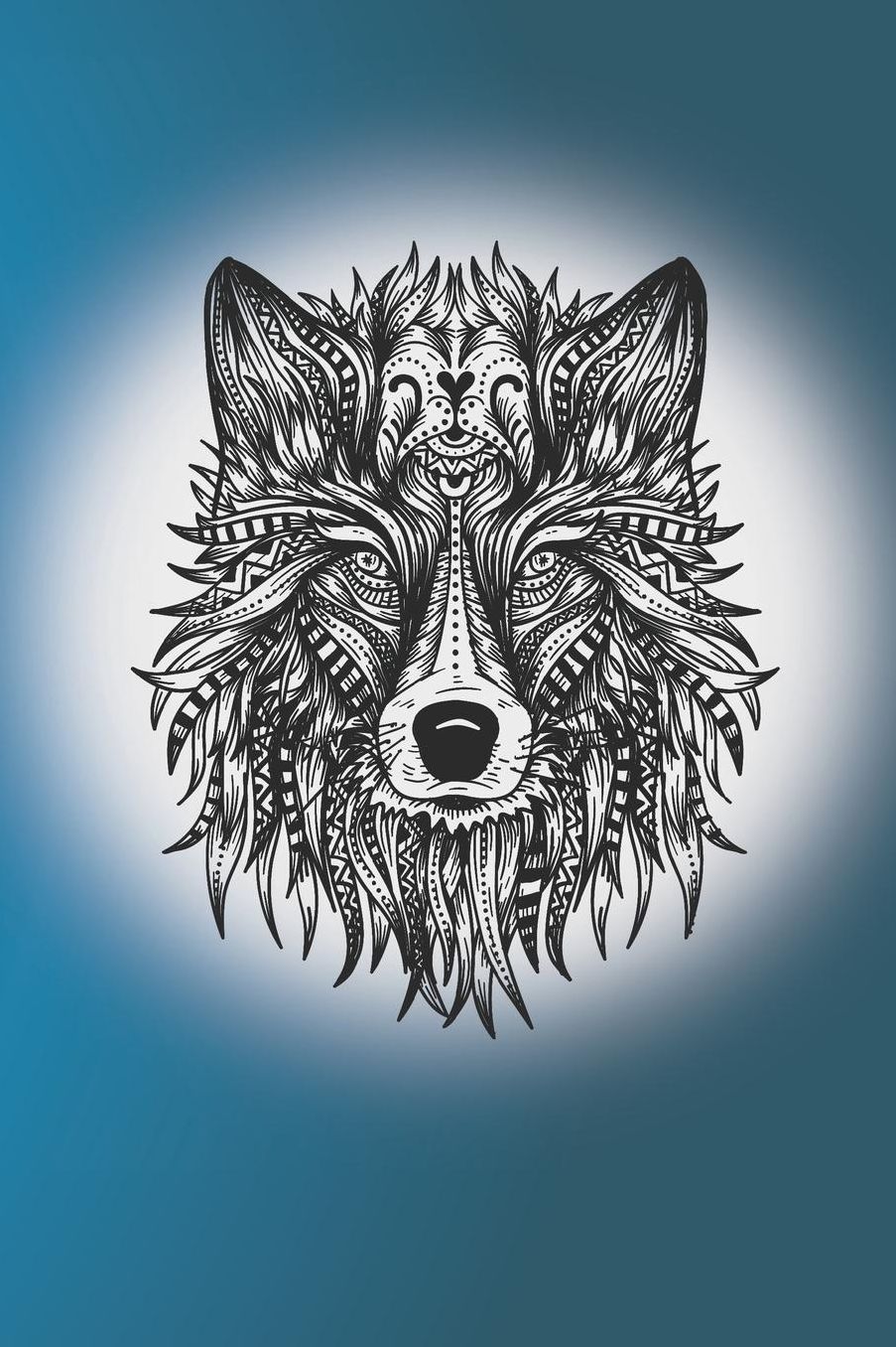 Wolf: A5 lines notebook / notepad / diary / journal for wolf lovers