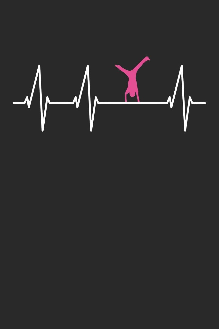 Gymnastics Notebook - Gymnast Heartbeat Funny Sports Gymnastics Girls - Gymnastics Journal: Medium College-Ruled Journey Diary, 110 page, Lined, 6x9 (15.2 x 22.9 cm)