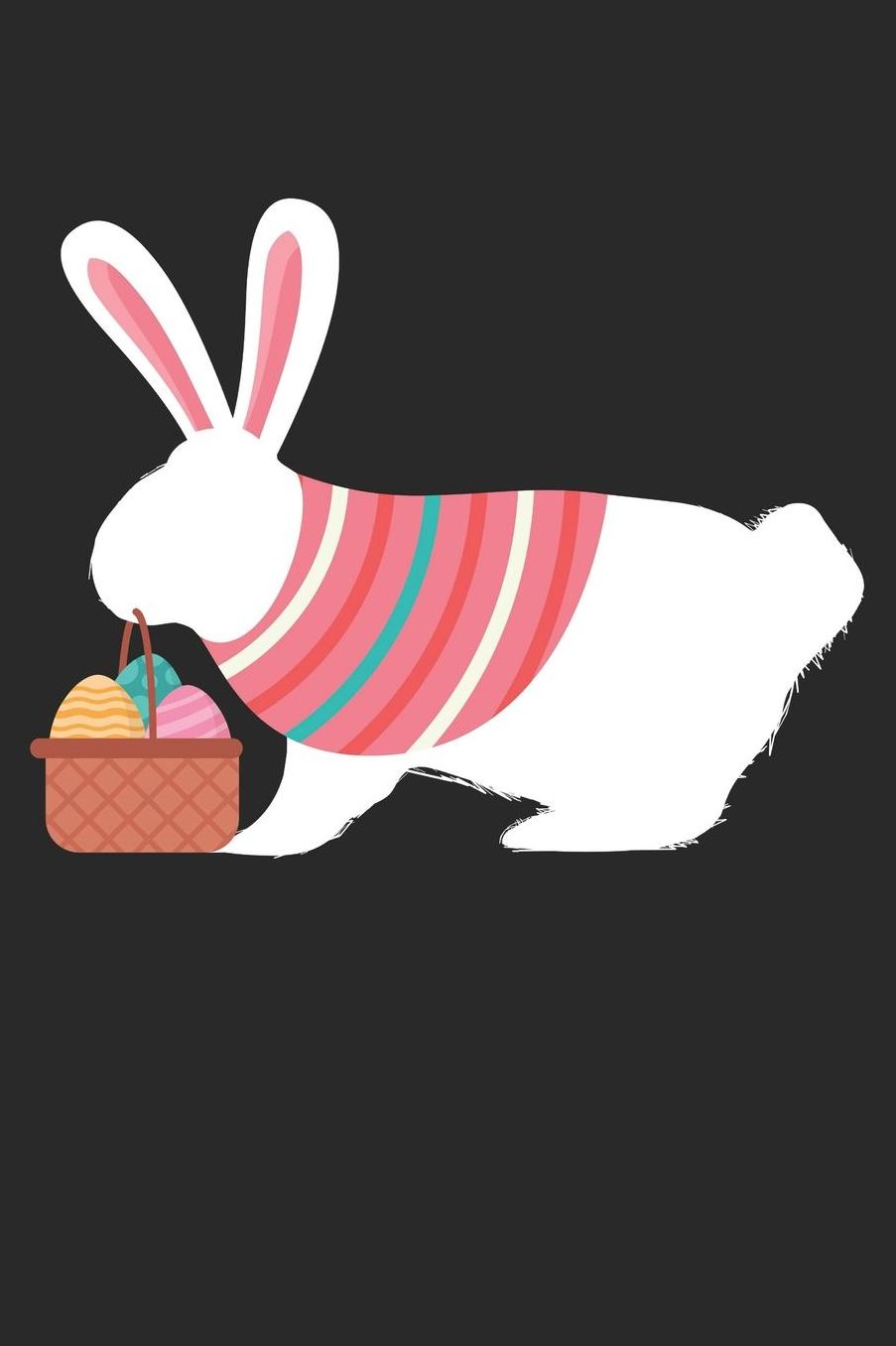 Easter Notebook - Easter Rabbit Journal - Easter Gift for Animal Lover - Rabbit Diary: Medium College-Ruled Journey Diary, 110 page, Lined, 6x9 (15.2 x 22.9 cm)