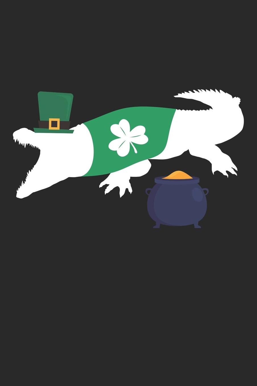 St. Patrick's Day Notebook - St. Patrick's Day Gift for Animal Lover - St. Patrick's Day Crocodile Journal: Medium College-Ruled Journey Diary, 110 page, Lined, 6x9 (15.2 x 22.9 cm)