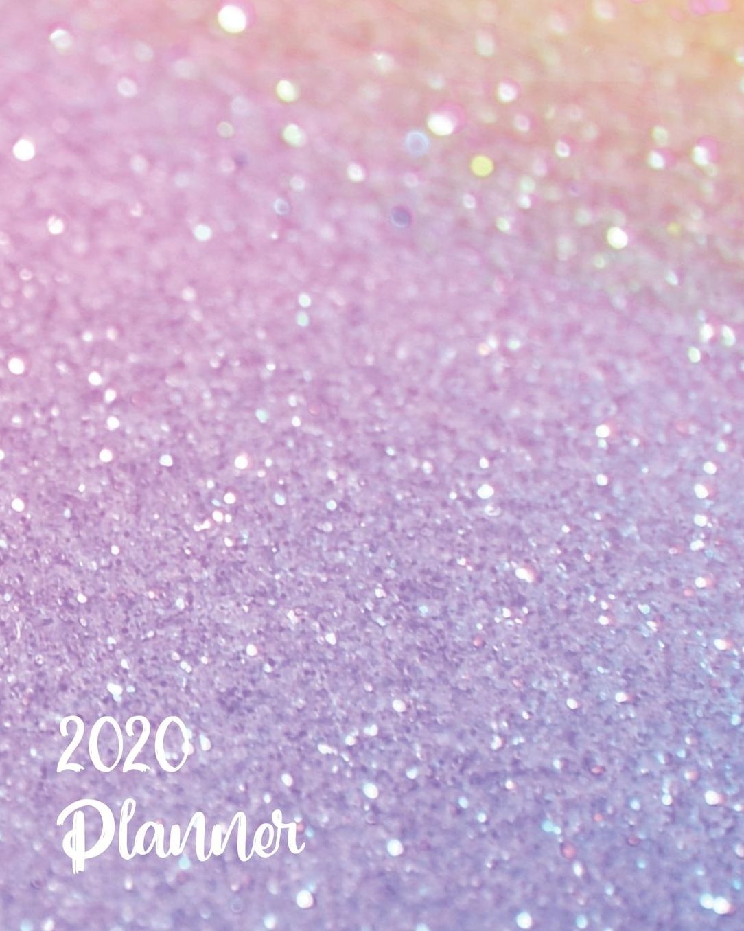 2020 Planner: Weekly Basic Large Planner: 52 Week Agenda: Extra Dot Grid Pages: Paperback Cover: Shades of Lavender Glitter-Inspired