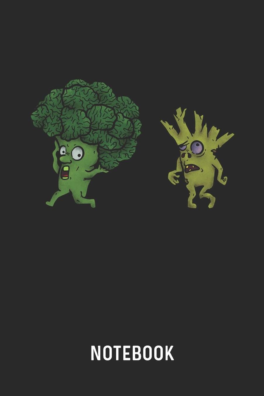 Notebook: Blank & Lined Broccoli Zombie Journal (6 x 9) For Every Vegan And Vegetarian