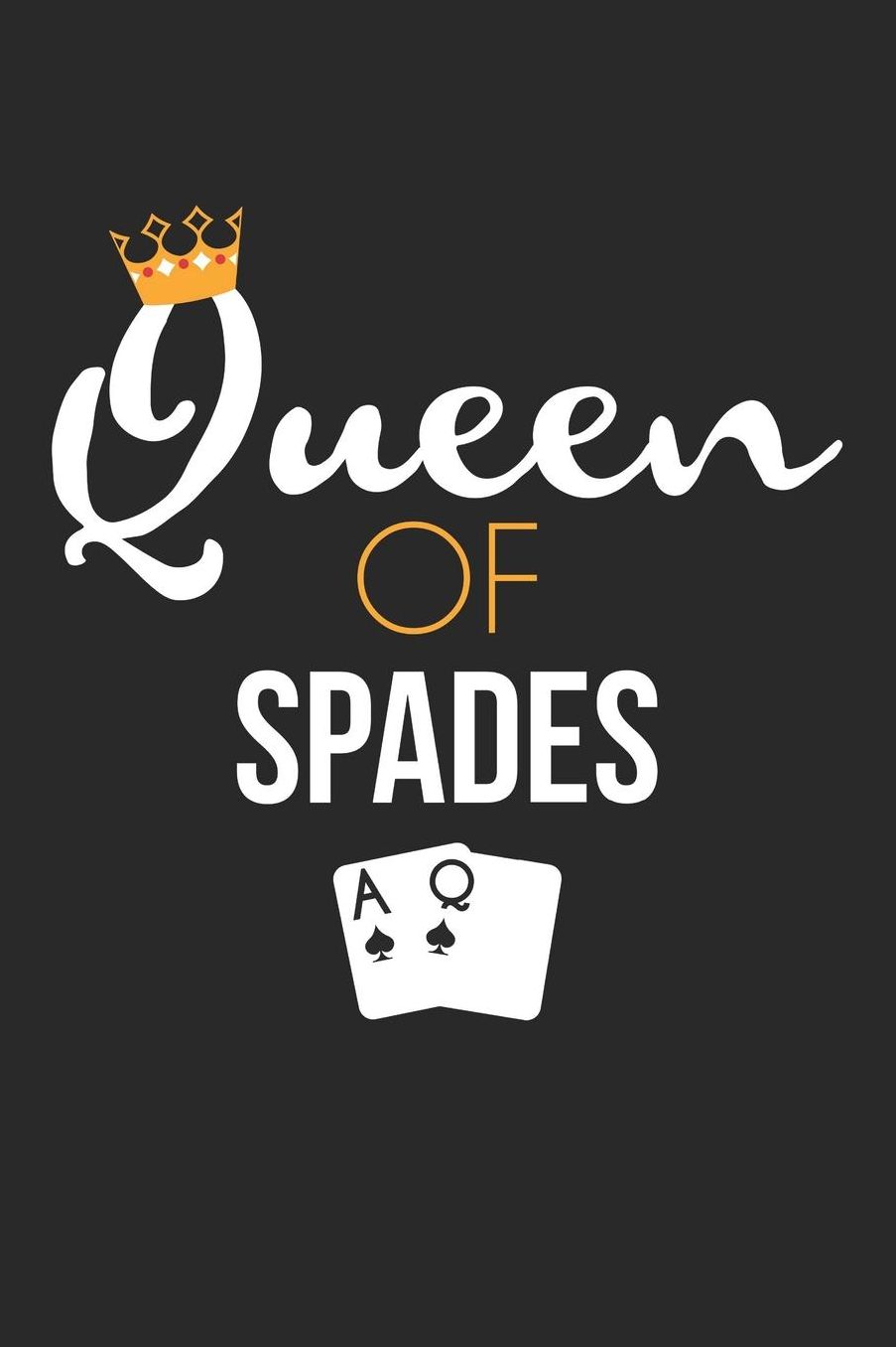 Spades Notebook - Queen of Spades Card Game Lover Spades Player Gift - Spades Journal: Medium College-Ruled Journey Diary, 110 page, Lined, 6x9 (15.2 x 22.9 cm)