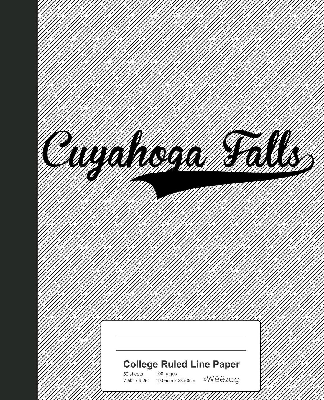 College Ruled Line Paper: CUYAHOGA FALLS Notebook