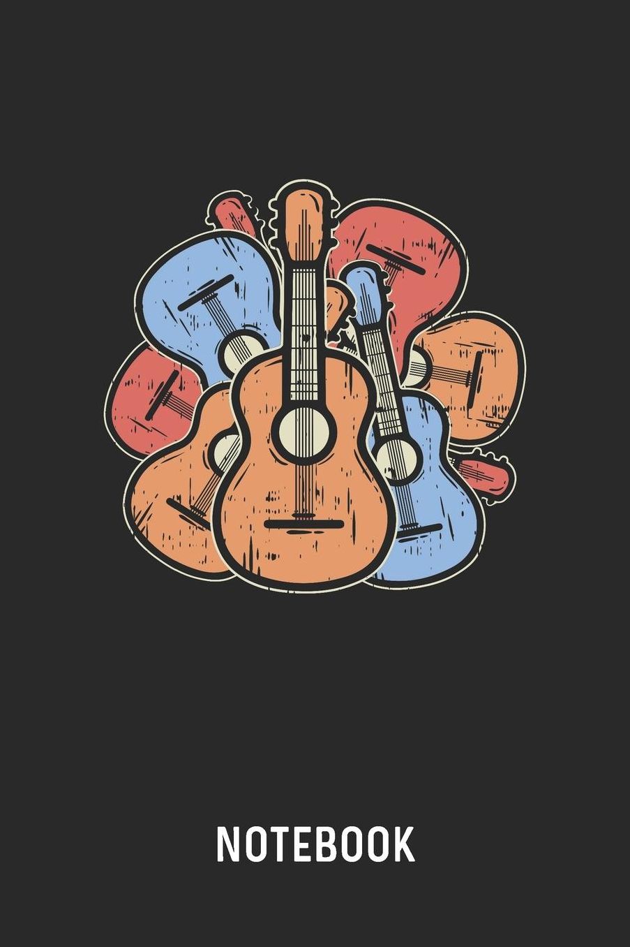 Notebook: Blank & Lined Ukulele Guitar Addiction Journal (6 x 9) For Every Guitarist