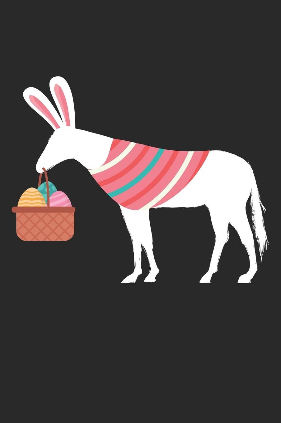 Easter Notebook - Easter Horse Journal - Easter Gift for Animal Lover - Horse Diary: Medium College-Ruled Journey Diary, 110 page, Lined, 6x9 (15.2 x 22.9 cm)