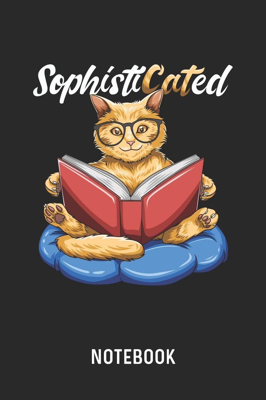Sophisticated Notebook: Blank & Lined Nerd Cat Pun Journal (6 x 9)