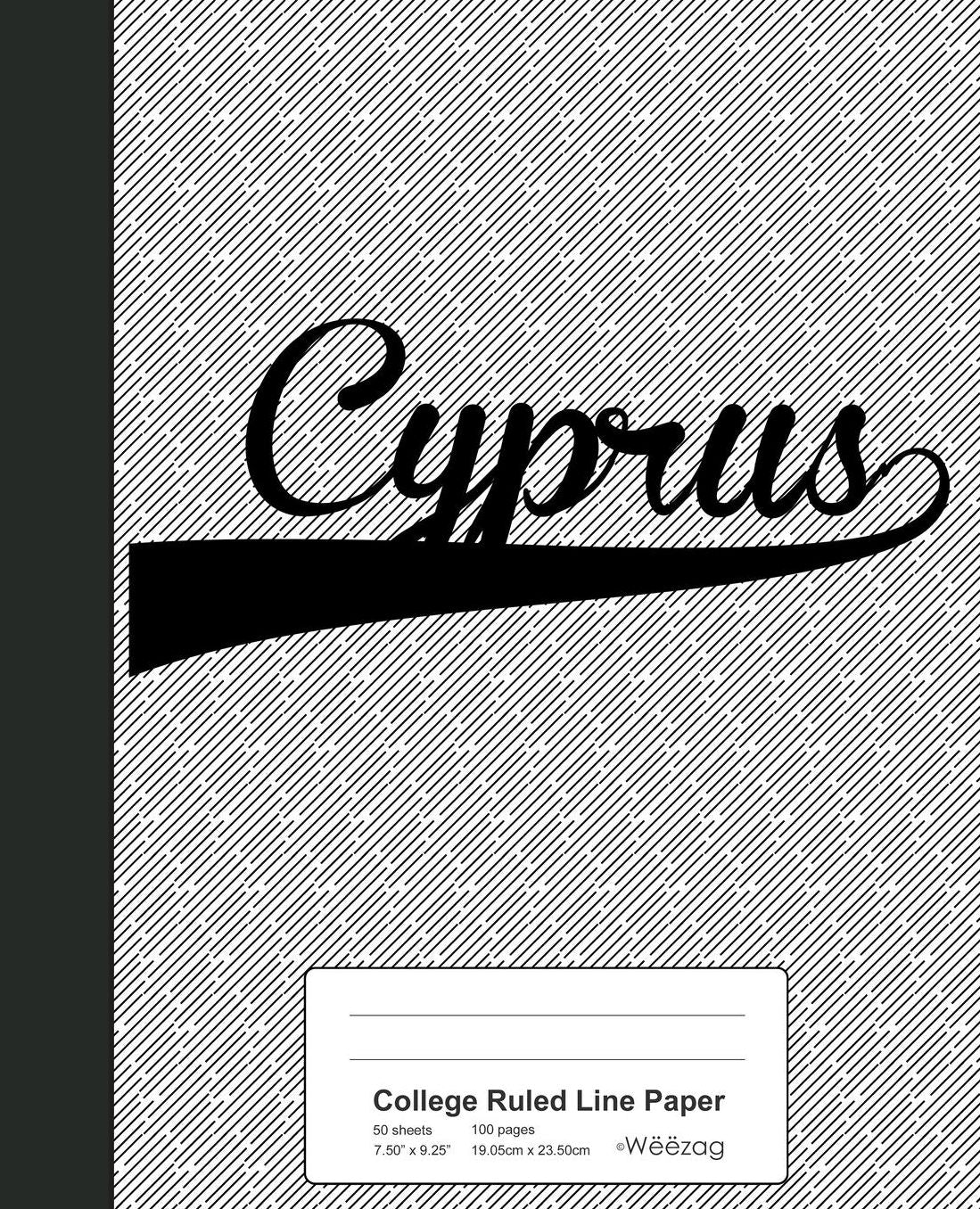 College Ruled Line Paper: CYPRUS Notebook