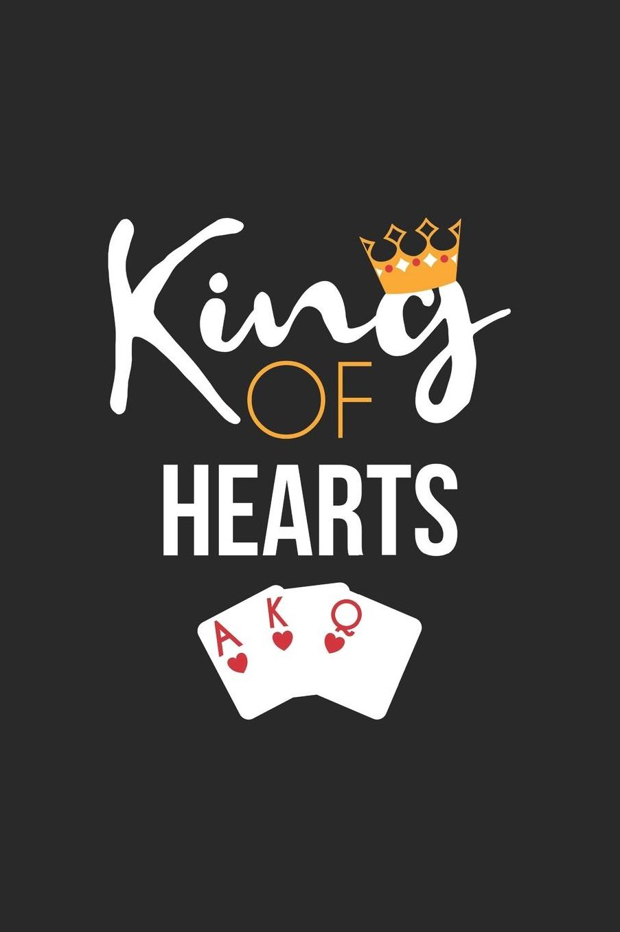 Hearts Notebook - King of Hearts Card Game Lover Hearts Player Gift - Hearts Journal: Medium College-Ruled Journey Diary, 110 page, Lined, 6x9 (15.2 x 22.9 cm)