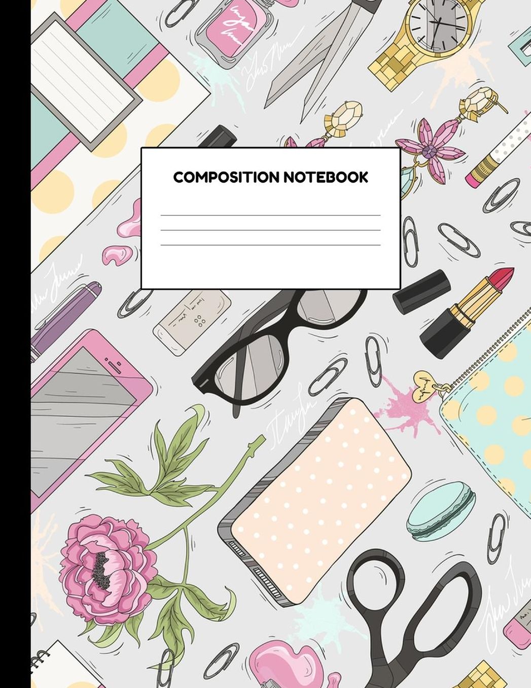 Composition Notebook: Wide Ruled Paper Notebook Journal - Blank Lined Workbook for Teens Kids Students Girls for Home School College for Writing Notes