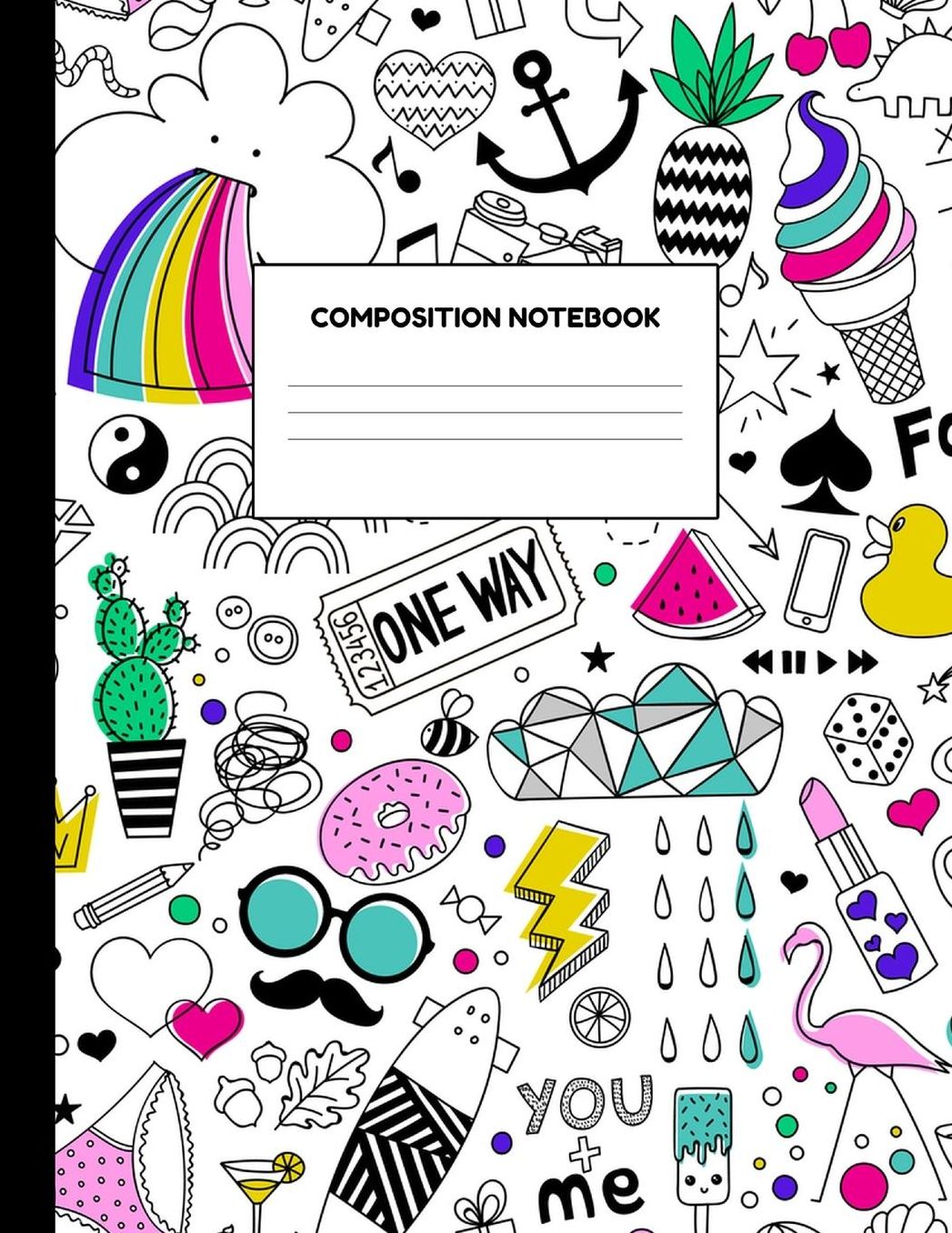 Composition Notebook: Wide Ruled Paper Notebook Journal - Blank Lined Workbook for Teens Kids Students Girls for Home School College for Writing Notes