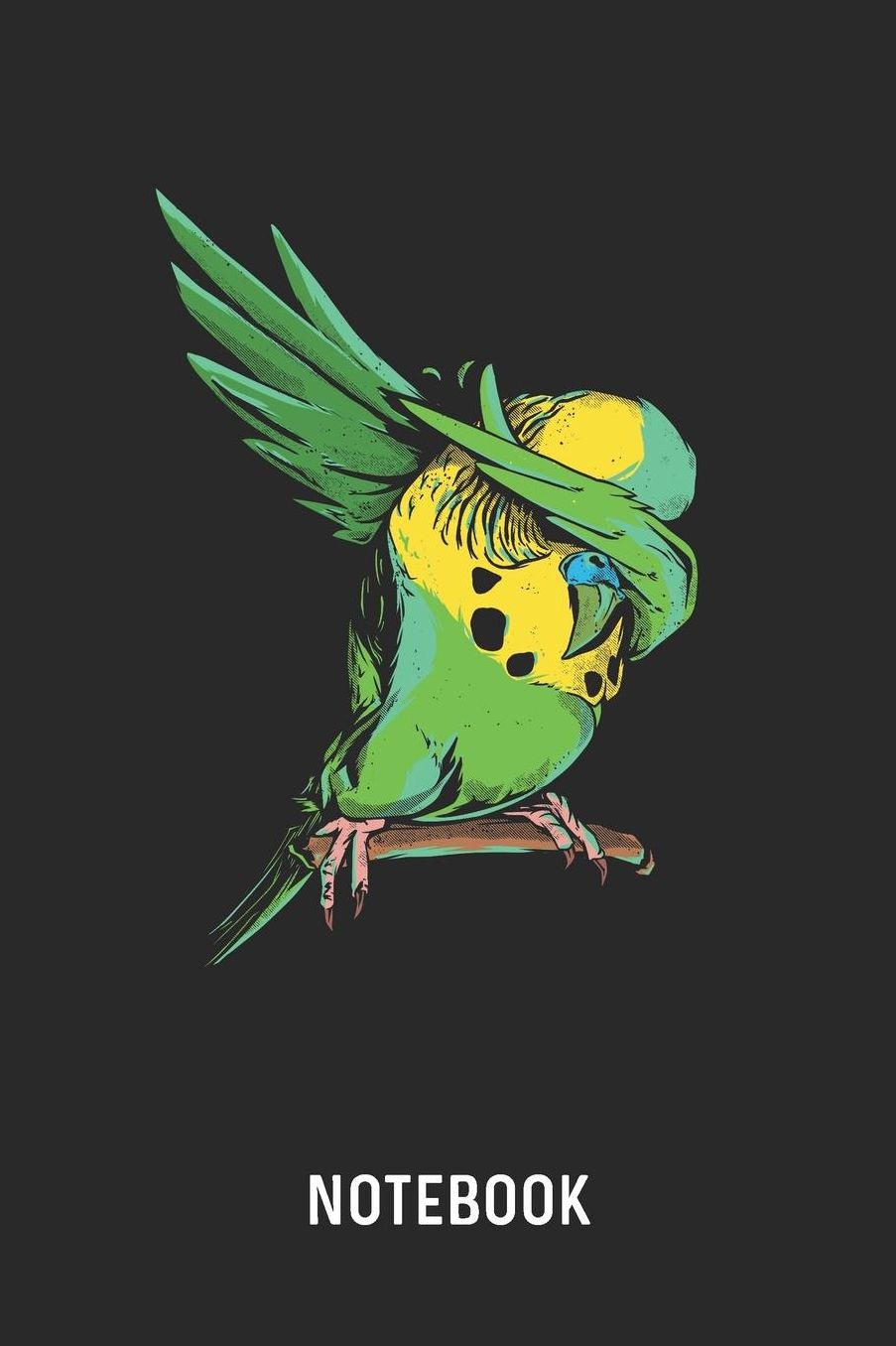 Notebook: Blank & Lined Dabbing Budgie Journal (6 x 9) For Every Budgerigar Owner
