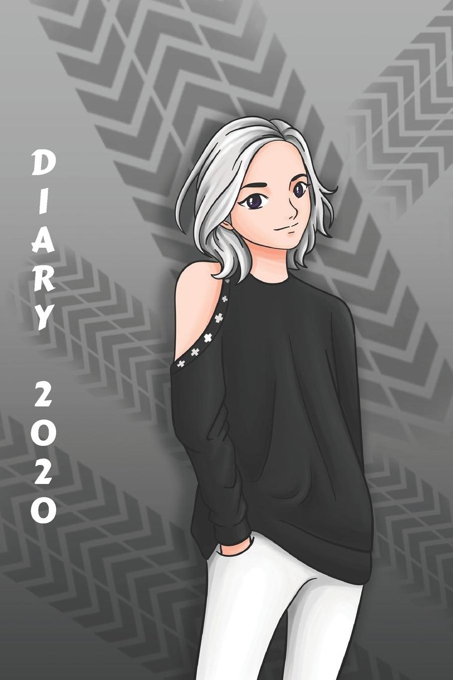 Diary 2020: Anime Monthly Week to View Planner Anime Blonde Teenage Girl Art