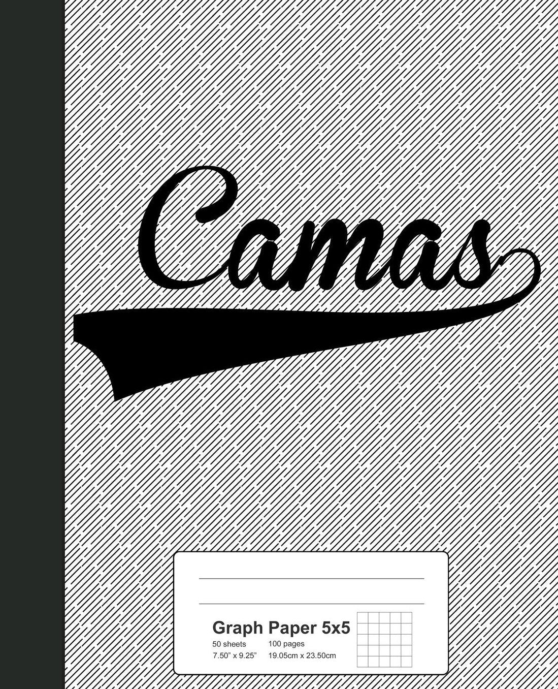 Graph Paper 5x5: CAMAS Notebook