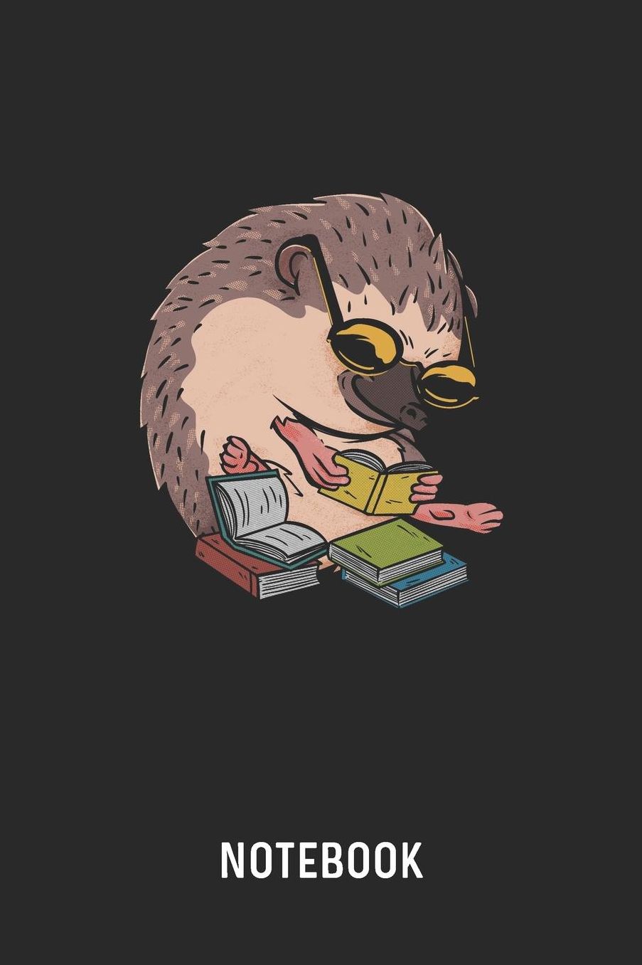Notebook: Blank & Lined Reading Hedgehog Journal (6 x 9) For Every Hedgie Owner