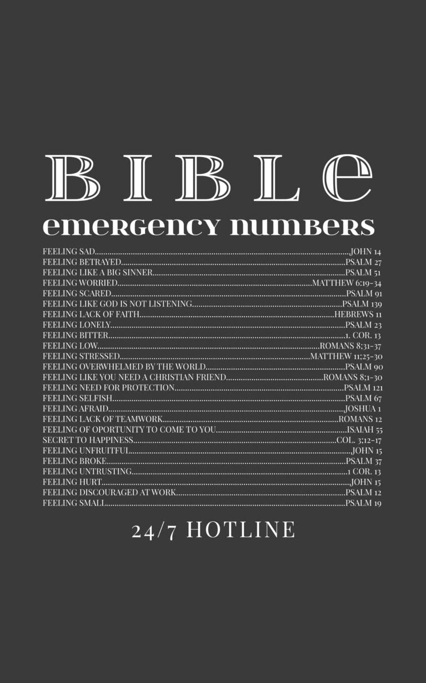 Bible Emergency Numbers: Bible Emergency Hotline Numbers Cool Christian Notebook - Funny Religious Scripture Motivational Verses Doodle Diary Book Gift Idea To Show Support And Love For Jesus Christ Faith Believers And Followers