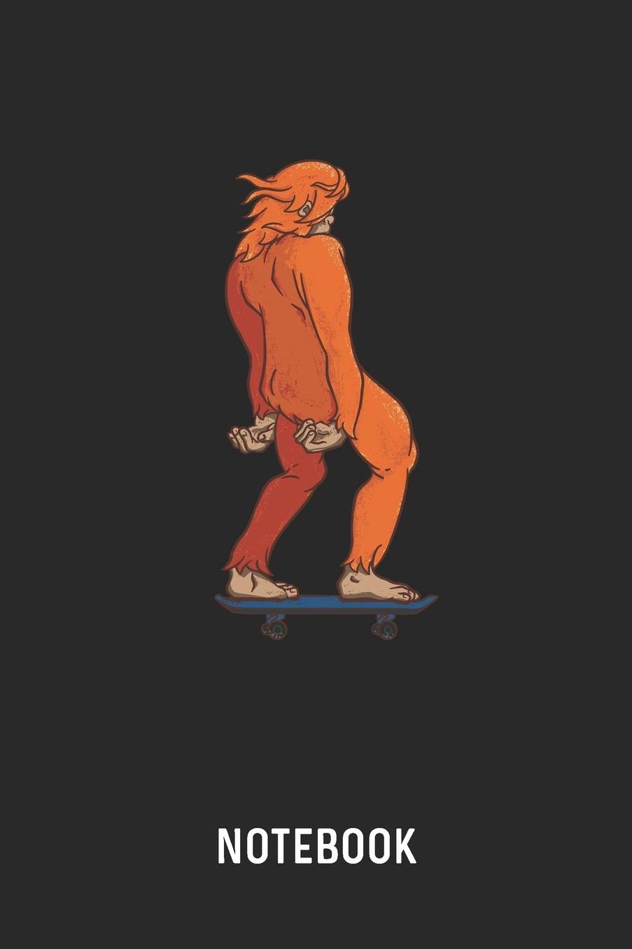 Notebook: Blank & Lined Skating Bigfoot Journal (6 x 9) For Every Skater And Skateboarder