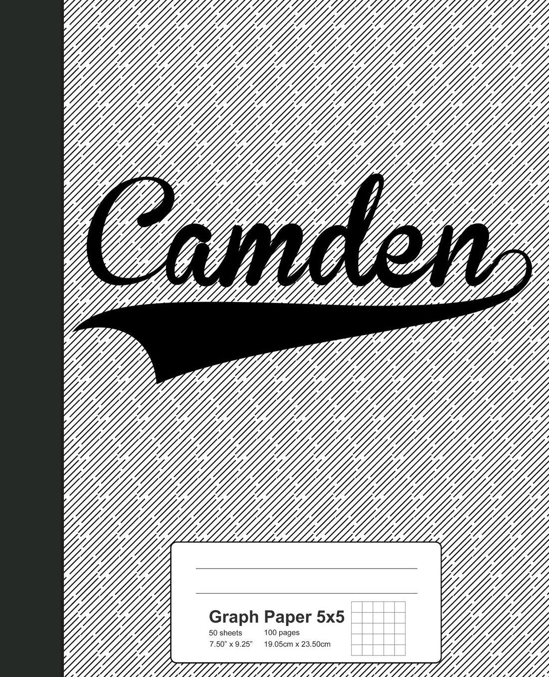 Graph Paper 5x5: CAMDEN Notebook