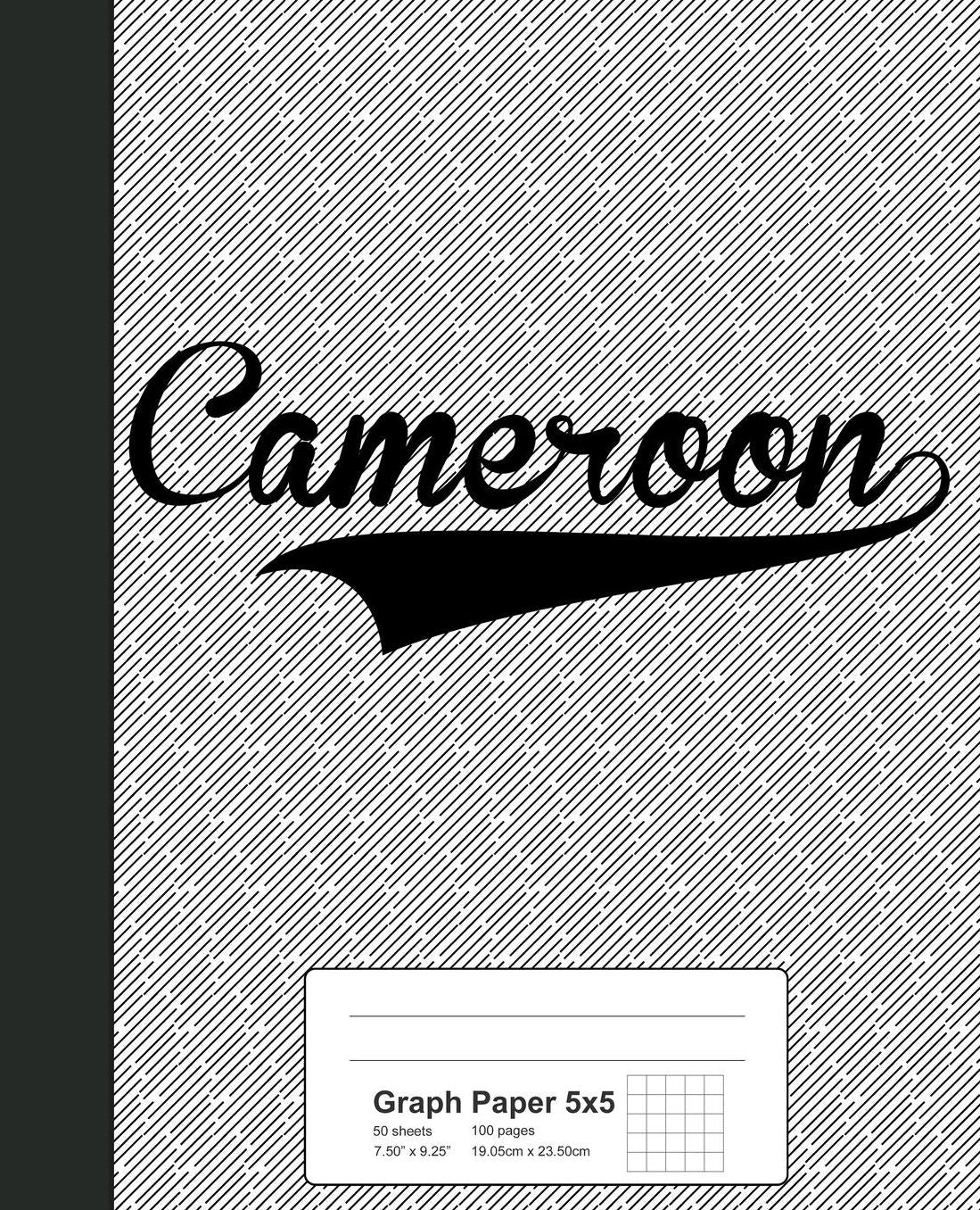 Graph Paper 5x5: CAMEROON Notebook