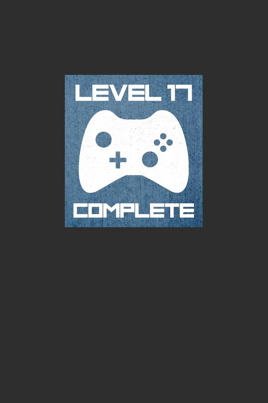 Level 17 Complete: Daily 100 page 6 x 9 journal 17 year anniversary gifts for him to jot down ideas and notes