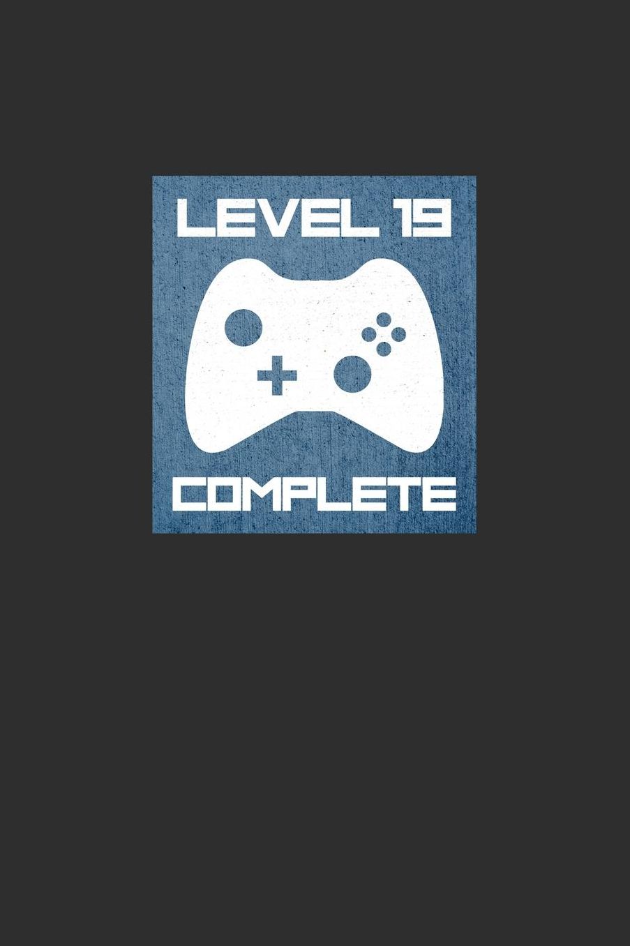 Level 19 Complete: Daily 100 page 6 x 9 journal 19 year anniversary gifts for him to jot down ideas and notes