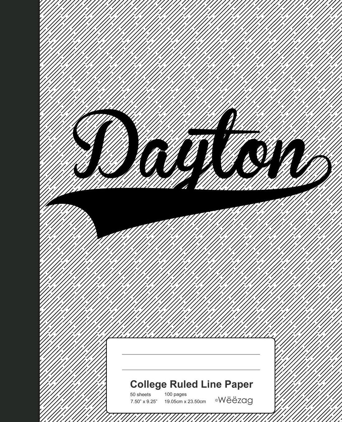 College Ruled Line Paper: DAYTON Notebook