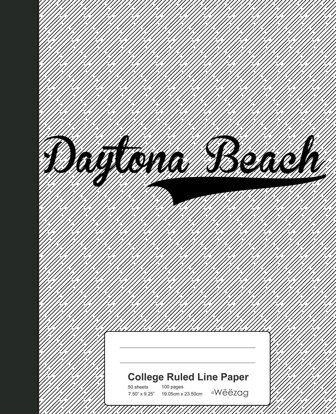 College Ruled Line Paper: DAYTONA BEACH Notebook