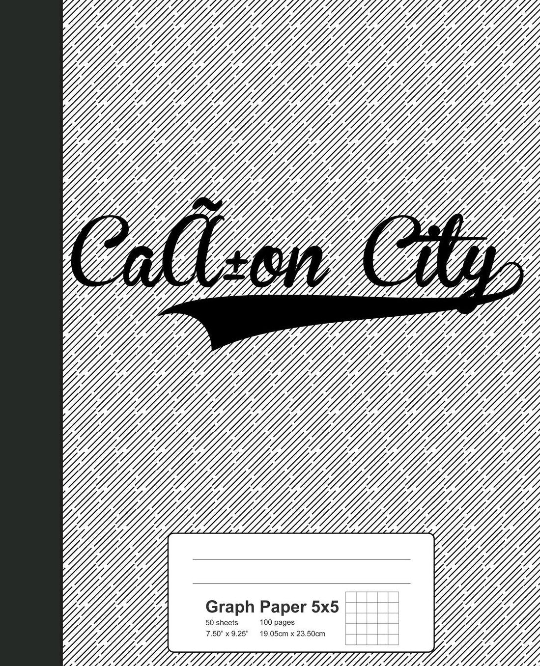 Graph Paper 5x5: CANON CITY Notebook