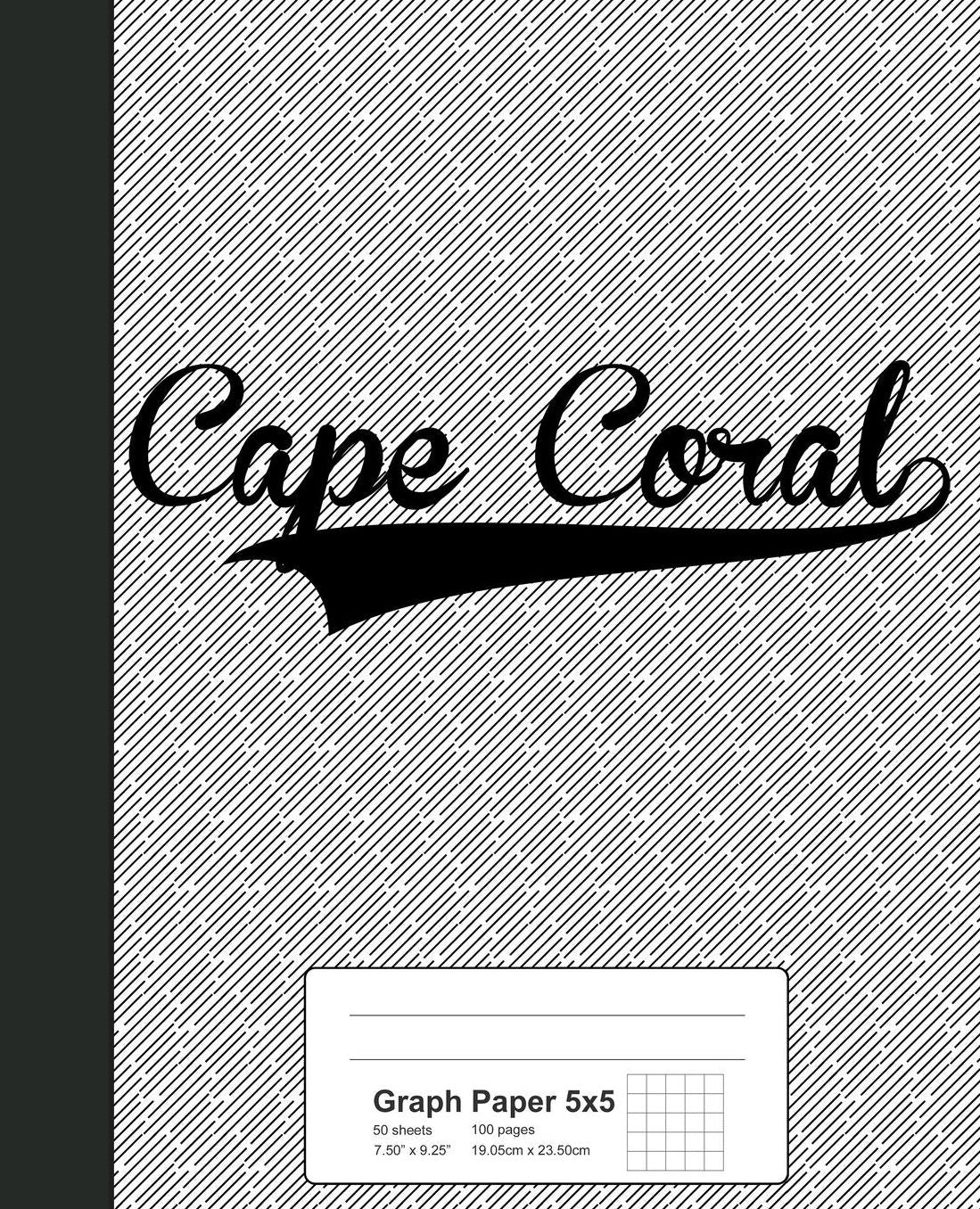 Graph Paper 5x5: CAPE CORAL Notebook