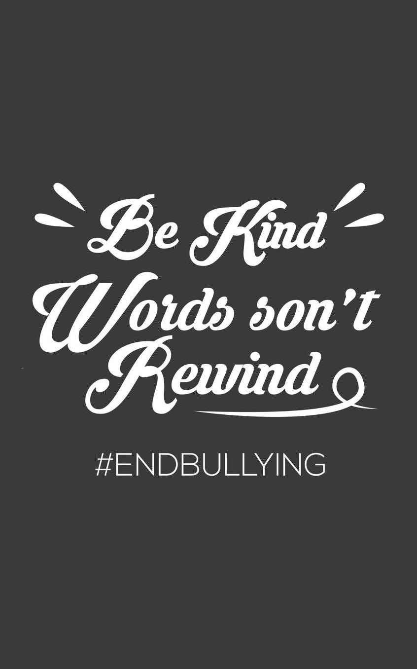 Be Kind Words Don't Rewind: Be Kind Words Don't Rewind Orange Kindness Notebook - Doodle Diary Book With Anti Bullying Message Gift Idea To Raise Awareness And Antibullying Prevention On School Bullying! Be Kind And Positive To Others Kids People!