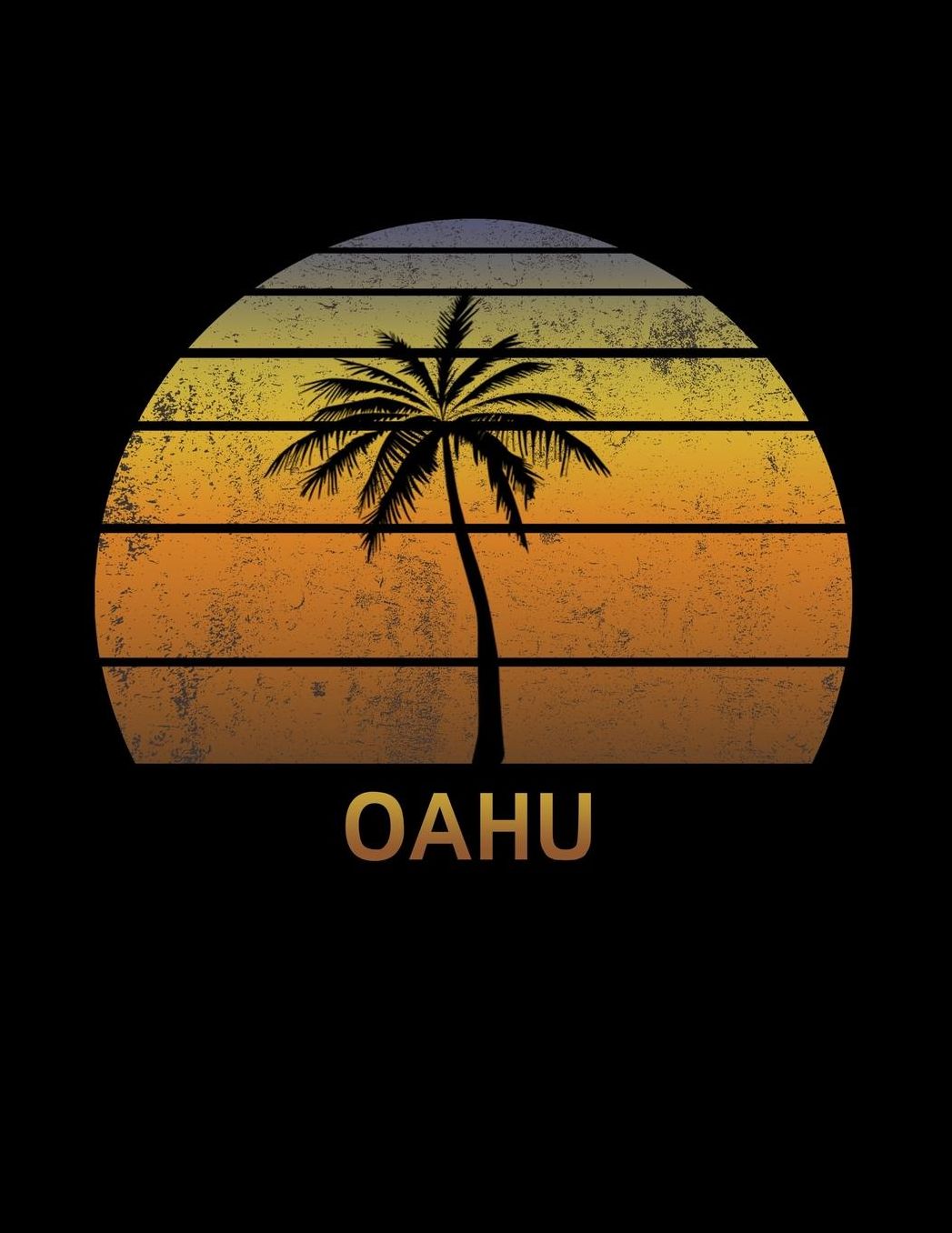 Oahu: Hawaii Hawaiian Islands Notebook Lined College Ruled Paper For Taking Notes. Stylish Journal Diary 8.5 x 11 Inch Soft Cover. For Home, Work Or School.