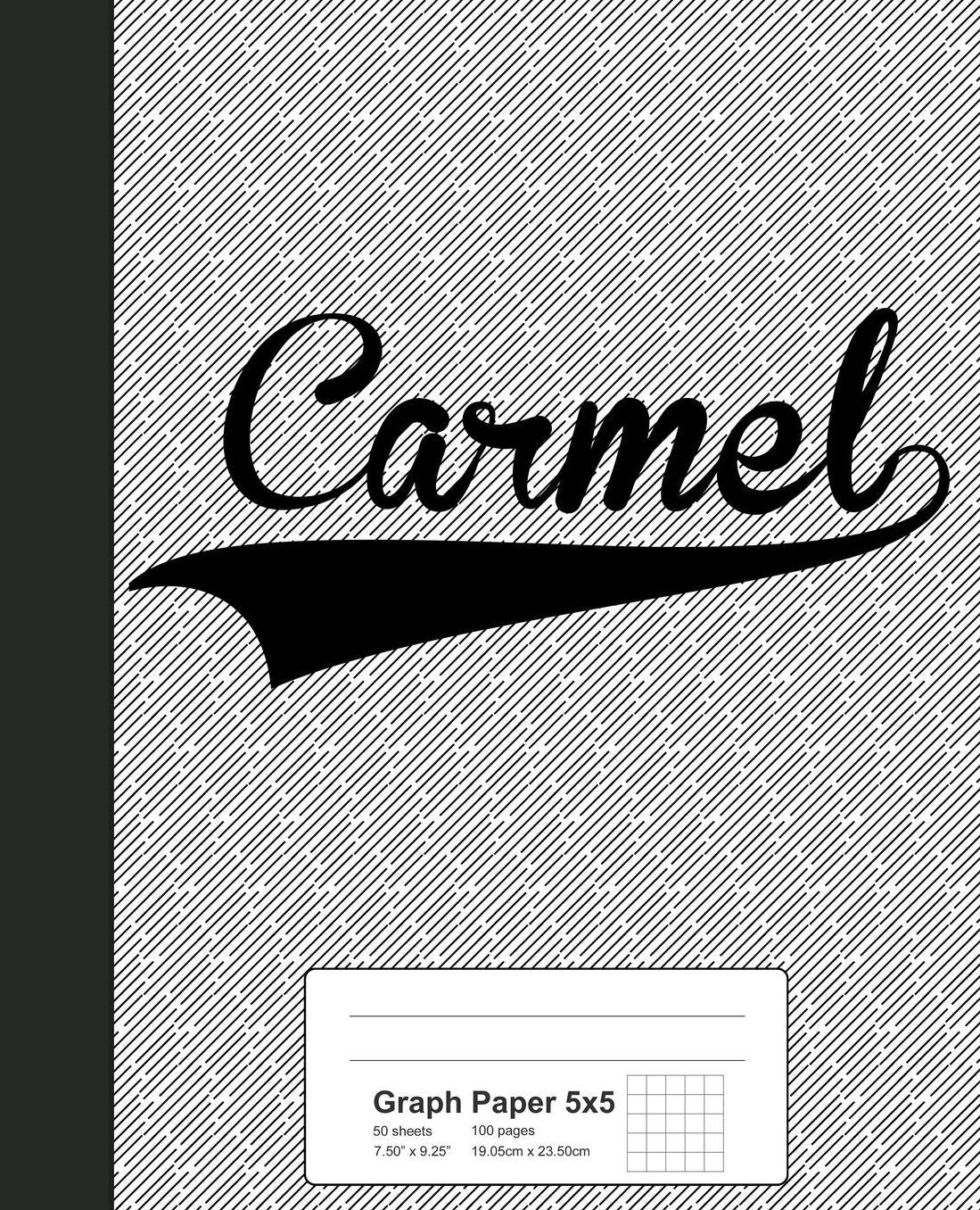 Graph Paper 5x5: CARMEL Notebook