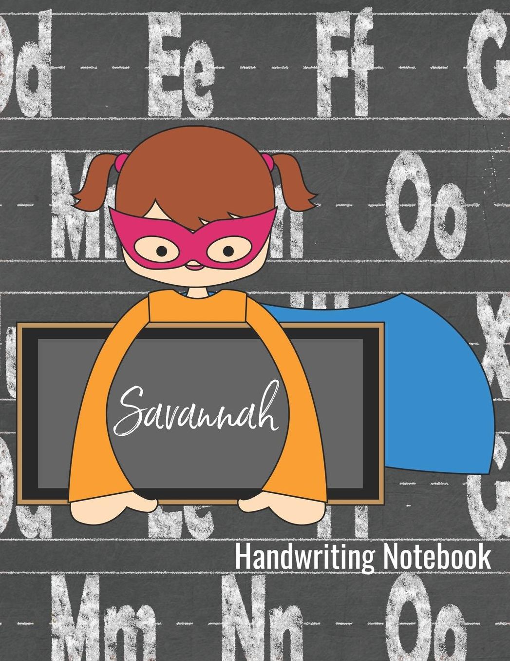 Savannah Handwriting Notebook: Writing Practice Paper - Journal with Dotted Lined Sheets and Alphabet Letters for K-3 Grade Students