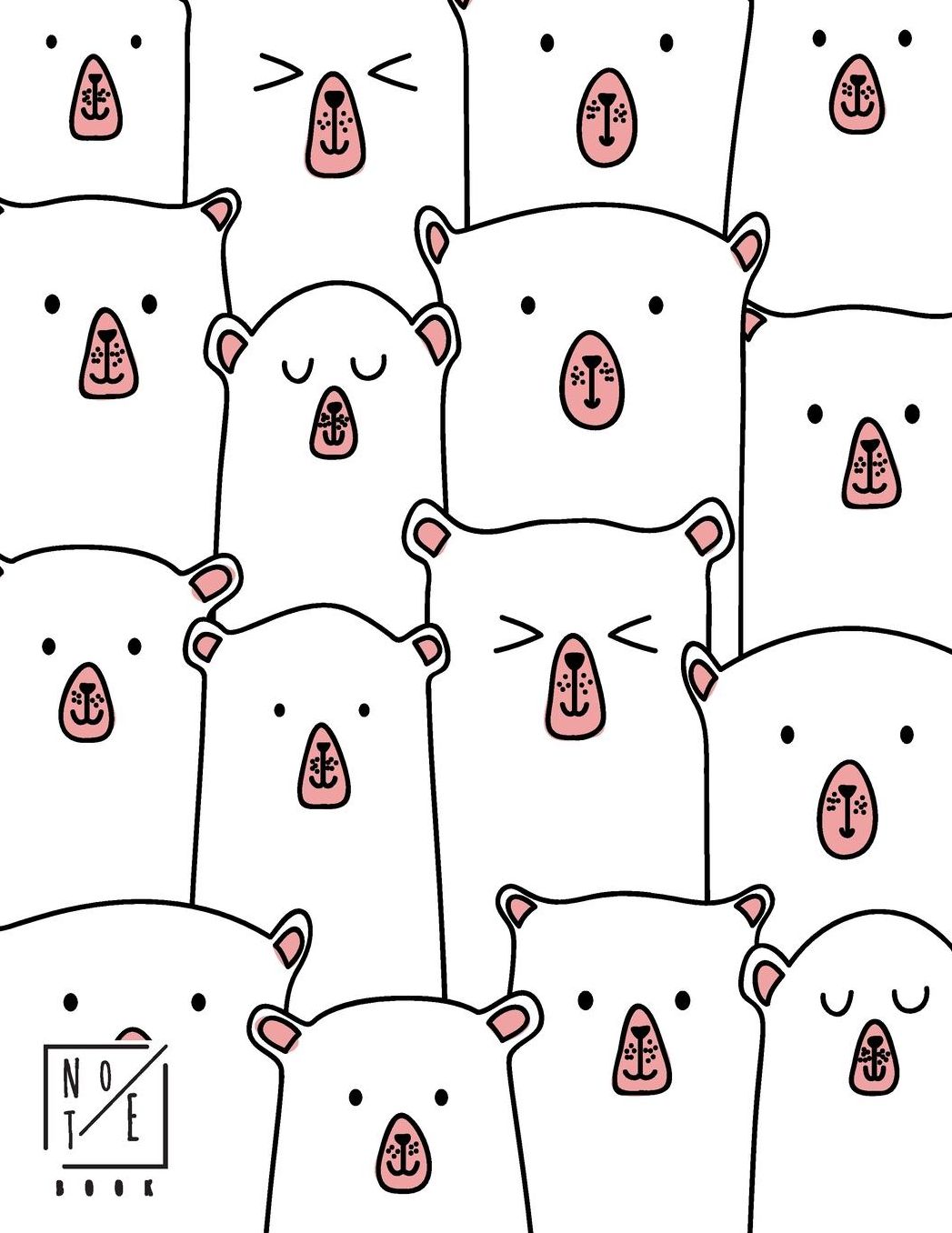 Notebook: keep calm and love bears Notebook and Dot Graph Line Sketch pages, Extra large (8.5 x 11) inches, 110 pages, White paper, Sketch, Draw and Paint (Notebooks for Girls)