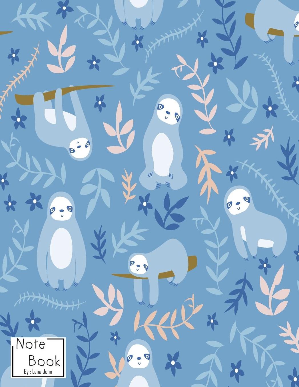 Notebook: Little Sloth in the forest Notebook and Dot Graph Line Sketch pages, Extra large (8.5 x 11) inches, 110 pages, White paper, Sketch, Draw and Paint (Notebooks for Girls)