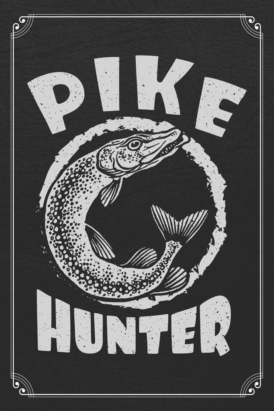Pike Hunter: Fishing Log Fisherman Logbook Journal Notebook