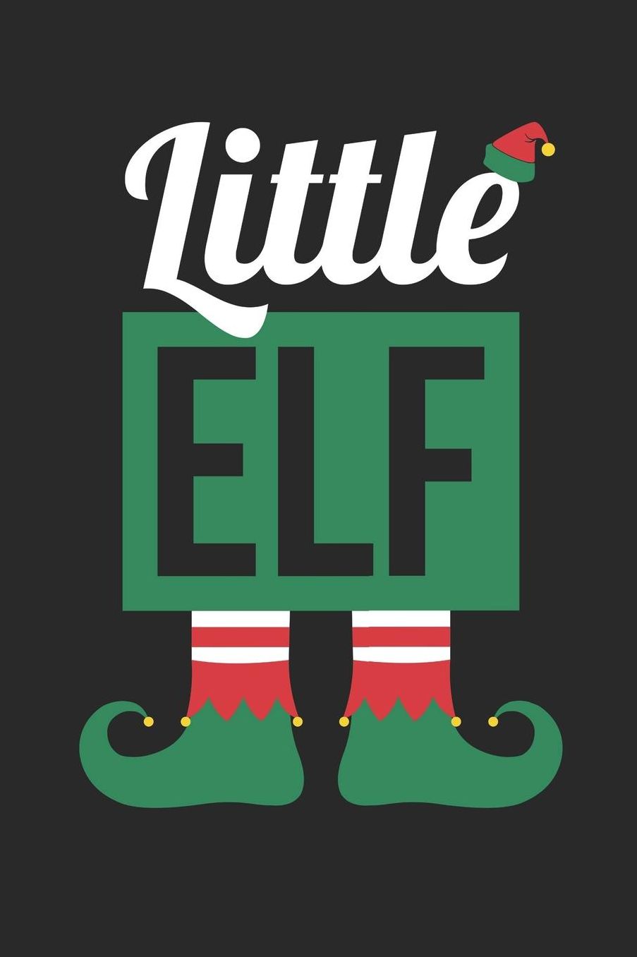 Christmas Notebook 'Little Elf' - Little Elf Funny Christmas Kids Mom Dad - Christmas Journal - Christmas Diary: Medium College-Ruled Journey Diary, 110 page, Lined, 6x9 (15.2 x 22.9 cm)